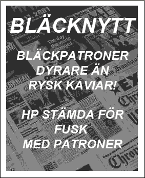 Nyheter om bläckpatroner
